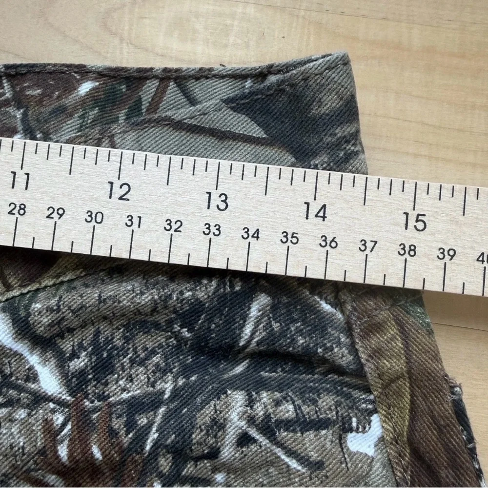RealTree Edge Men 30/32 (M) Stretch Waist 6 Pocket Camo Cargo Hunting Pants EUC